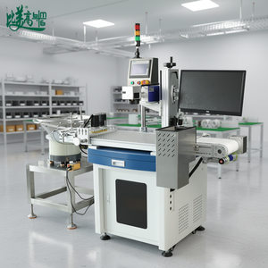 Machine d'impression laser UV rotative automatique haute vitesse pour bouchons, avec système d'inspection et de rejet par vision pour codes QR, dates et logos - Product Image 2
