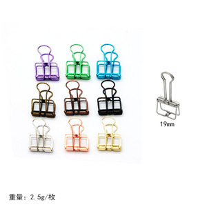 Clips en <span class=keywords><strong>papier</strong></span> à queue longue en métal creux, écologiques, en vrac, pour le bureau, l'école et la maison - Product Image 6