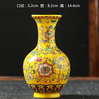 Vase en porcelaine blanche bleue antique Décoration de comptoir de style chinois Outil d'arrangement de fleurs en céramique rétro américain européen