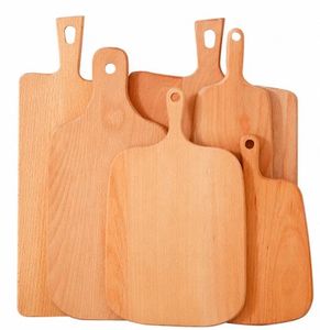 도매 레이저 로고 다크 라이트 주방 벌크 대나무 아카시아 너도밤 나무 호두 올리브 오크 티크 나무 도마 손잡이 - Product Image 2