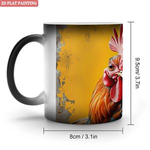 <b>Ceramic</b> <b>Mug</b> 11oz Frosted Black Heat Sensitive Sublimation Blank Cup - Product Image 1
