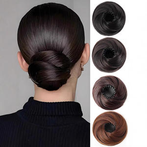 Chignon Perruque Européen Américain Transfrontalier, Effet Nid d'Oiseau, Volumineux et Réaliste, avec Fleur, en Fibre Haute Température, Miss Fashion Beauty - Product Image 2