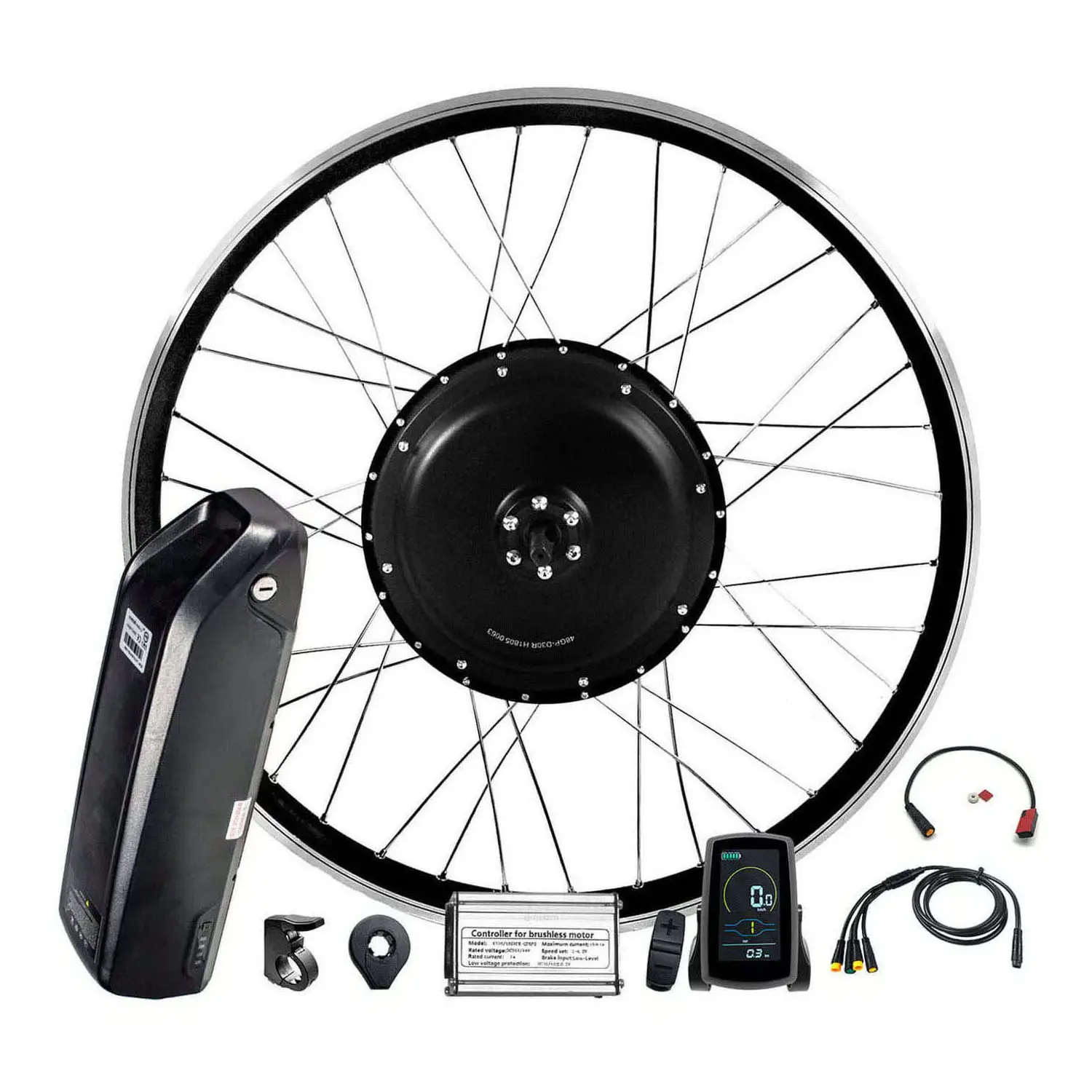 Kit di conversione ebike 1500w 2000w 3000w con batteria kit di conversione bici elettrica da 20-28 pollici