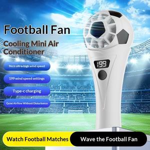 New Football Themed Souvenir <b>Fan</b> Portable <b>Handheld</b> <b>Fan</b> USB Charging 5-speed Adjustable Wind Speed Soccer <b>Fan</b> Promotional Gift - Product Image 6