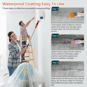 Sellador de Techos Profesional, Revestimiento Impermeable, Goma Líquida Invisible Anti-fugas para Reparación de Fugas en Paredes Exteriores - Product Image 2