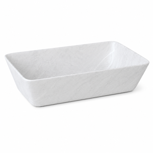 อ่างล้างมือแบบติดผนังหินธรรมชาติหรูหราจาก Poulars Wholesale พร้อมฐานหินอ่อน Bianco Carrara - Product Image 2