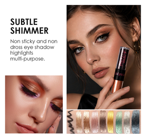บิวตี้ เมคอัพ 2-in-1 อายแชโดว์เนื้อลิควิดแบบหัวคู่ สีชัด ติดทนนาน กันน้ำ 8 สี สำหรับผิวโทนกลาง 3 กรัม+4 มล. อายุการเก็บรักษา 3 ปี - Product Image 2