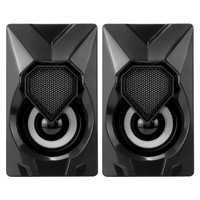 Mini-enceinte portable USB 2.0 OEM 6W avec son puissant et lumière RGB pour PC, jeux et ordinateur portable