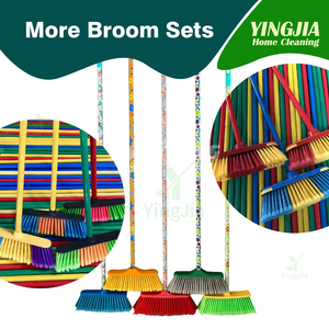 <span class=keywords><strong>Balais</strong></span> de nettoyage domestique en gros d'usine 150/120cm, balai et brosse en plastique avec manche, Vassoura YINGJIA - Product Image 6