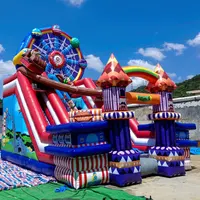 New design inflatables castle bouncy jumping bouncer/bounce house inflatable fun city/kids playground inflatable amusement park