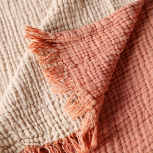 Jeté de mousseline, vente en gros, couvertures turques personnalisées, jeté de luxe pour canapé, personnalisé pour la décoration de la maison, 100% coton - Product Image 6