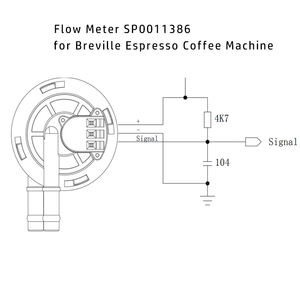 Débitmètre pour <span class=keywords><strong>machine</strong></span> <span class=keywords><strong>à</strong></span> <span class=keywords><strong>café</strong></span>, pièces de rechange pour <span class=keywords><strong>machine</strong></span> <span class=keywords><strong>à</strong></span> expresso, compatible avec les modèles Breville <span class=keywords><strong>Sage</strong></span> <span class=keywords><strong>Barista</strong></span> <span class=keywords><strong>Express</strong></span> 875/870/878/876/880 - Product Image 2