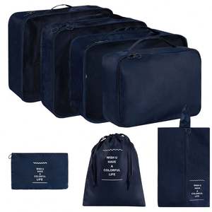 6 PCS Travel <b>Storage</b> Bag Set for Clothes Tidy Organizer <b>Suitcase</b> Pouch Travel Organizer Bag Case Shoes Packing Cube Bag - Product Image 5