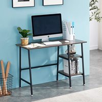 Escritorio de Computadora Compacto, Moderno y Minimalista de Madera para Dormitorio, Escritorio Rectangular para Estudiantes de Uso Doméstico