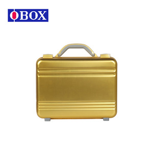 Boîte à outils en aluminium Obox 30L, portable, finition rose gold poli, pour instruments de précision et échantillons - Product Image 2