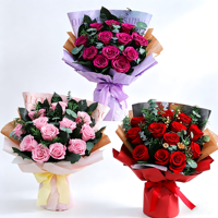 Vente en gros de roses éternelles personnalisées avec logo, bouquet de fleurs éternelles de qualité supérieure, boîte cadeau, décoration de mariage, décoration de remise de diplôme, décoration de la maison, Saint-Valentin