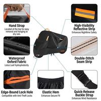 Housse de moto universelle imperméable en Oxford de grande taille avec protection UV et anti-neige, housse de moto imperméable pour extérieur