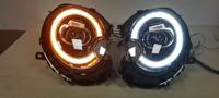 Pour BMW Mini Cooper 2007-2013 R55/R56 : Ensemble de phares LED avant, remplacement et mise à niveau avec lentille de projecteur laser et feux de jour (DRL) à LED dynamiques