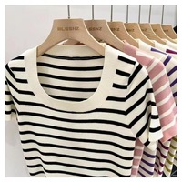 En vente vêtements de créateurs tricotés qualité supérieure pull court pulls pull à la mode femmes