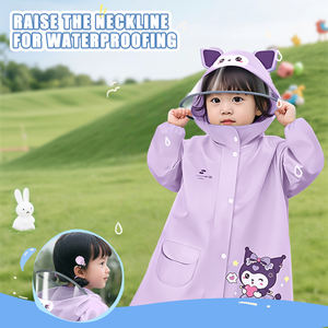 Jas Hujan Anak Motif Kartun Anti Air EVA dengan Tas Sekolah, Jas Hujan untuk Anak Sekolah - Product Image 6