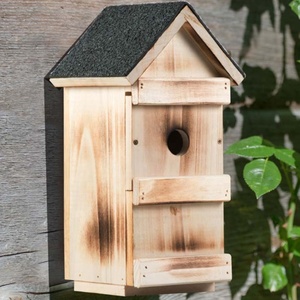 Caja de Anidación de Madera 3 en 1 con Paneles Frontales Intercambiables para Diversos Pájaros de Jardín - Product Image 5