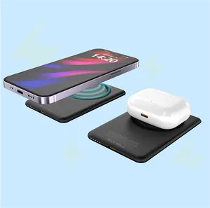 Universal magnetische Mobilfunk-Powerbank 5000 Mah Pd 20 W tragbare Mini-Kabellose Metallladegerät-Powerbanks mit Ständer