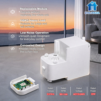 Moteur de rideau intelligent sans balais Tuya Wifi 2Nm Mini 100kg, ouvre-rideau électrique automatique avec contrôle par application/RF pour bureau et salon