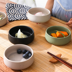 Vaisselle de cuisine japonaise pour la maison-Plat d'assaisonnement en céramique écologique Bol à collation Bol à soupe et à salade Petite assiette - Product Image 3