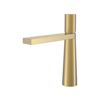 Noir mat moderne monotrou monté lavabo robinet grue eau chaude froide bassin mitigeurs pour salle de bain pont monotrou