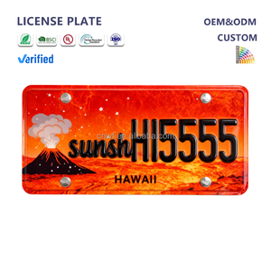 Placa de Matrícula de Metal Personalizada, Placa de Número de Coche de Aluminio con Logotipo Impreso para Decoración Navideña y Regalos al por Mayor - Product Image 3