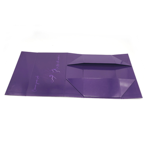 Boîte à capuche magnétique avec couvercle pour vêtements, personnalisée, violet, emballage <span class=keywords><strong>en</strong></span> carton pour <span class=keywords><strong>robe</strong></span> abaya, style livre pliable, boîte magnétique - Product Image 5