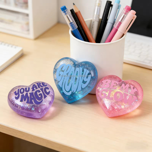 Hot-selling NeeDoh Teenie Sparkle Hearts Valentines Day Stress Relief Toy Limited Edition Mini Molding Fun Blind Box - Product Image 6
