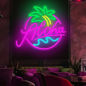 Tienda de diseño gratuito, letrero de logotipo flexible de neón barnizado UV, publicidad exterior, luz de neón LED acrílica, control de aplicación personalizado de pared IP65 - Product Image 4