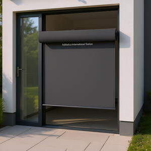 Toldo Lateral Retráctil 55.1x472.4, Mosquitera para Puerta, Poliéster Antracita, Diseño Minimalista, Fácil Instalación - Product Image 2
