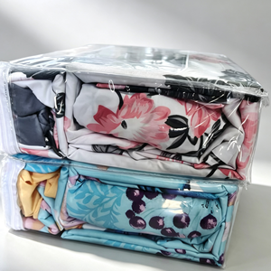 Set di Biancheria da Letto in Poliestere con Stampa Floreale, 6 Pezzi, Misura King Queen, con Lenzuola e Federe per Camera da Letto - Product Image 2