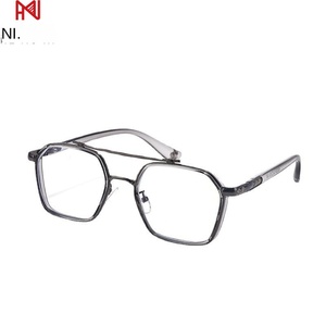 <span class=keywords><strong>Gafas</strong></span> para miopía antiluz azul para hombre, montura grande, de doble haz espejo plano, <span class=keywords><strong>estilo</strong></span> <span class=keywords><strong>Iron</strong></span> <span class=keywords><strong>Man</strong></span> Chen Weiting, ópticas de moda K0039 - Product Image 2