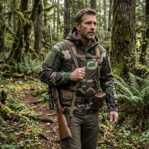 <span class=keywords><strong>Giacca</strong></span> <span class=keywords><strong>Softshell</strong></span> da Uomo in Pelle di Squalo Traspirante e Impermeabile Calda e Resistente all'Usura per Esterno con Chiusura a Cerniera Antivento - Product Image 1