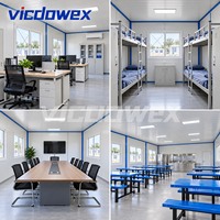 VICDOWEX Bâtiment Modulaire Préfabriqué Type K Épaissi Personnalisé pour Camp de Construction, Bureau et Logement des Travailleurs Contemporain