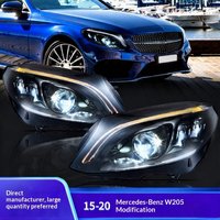 Phare LED VLAND pour Classe C W205 2015-2020, faisceau multi-géométrique, 12V