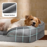 Lujo Rectangular respetuoso con el medio ambiente todas las estaciones ortopédico lavable ayuda para dormir suave antideslizante hogar gato perro mascota sofá cama