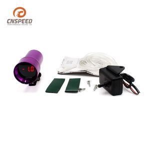 CNSPEED เกจวัดสุญญากาศ 37 มม. จอแสดงผล LED การปรับเปลี่ยนยานยนต์แบบสากล เคสสีม่วง - Product Image 4