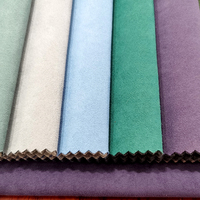 Tissu d'ameublement en suède respirant teint en fil, le meilleur pour canapés, en polyester, pour textiles de maison et matériaux textiles bruts pour meubles