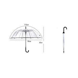 Parapluies transparents pour protéger contre le vent et la pluie, <span class=keywords><strong>parapluie</strong></span> à long manche, champ de vision clair - Product Image 4