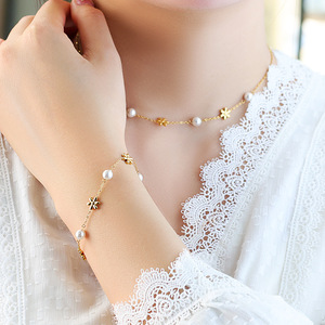 Hermoso Collar de Perlas <span class=keywords><strong>Daisy</strong></span> para Mujer, Acero Inoxidable, <span class=keywords><strong>Miss</strong></span> <span class=keywords><strong>Daisy</strong></span> Flower Knows, Flores Silvestres para Regalo de Boda - Product Image 6