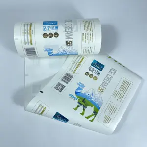 Weiyi Custom Printed Food Grade Composite Material Heat Sealed Ice Cream Roll Film for Aluminum Foil Ice Cream Bag