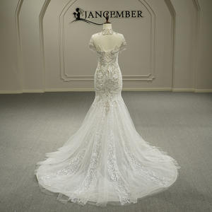 สำหรับ GT26049 ชุดแต่งงานแบบสั้นประดับเลื่อมพร้อมดอกไม้สำหรับผู้หญิง - Product Image 4