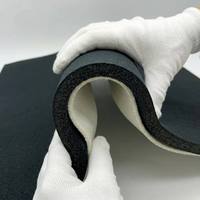 Tissu de revêtement de toit composite en velours suédé collé à la mousse, isolation acoustique, pour toit de voiture, sellerie de siège auto, mousse à mémoire de forme pour bagages