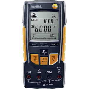 เทสโต้ 760-2 มัลติมิเตอร์ดิจิตอลสำหรับงาน HVAC วัดค่ากระแส/ความถี่ ตรวจจับอัตโนมัติ พร้อมเทอร์โมคัปเปิล - Product Image 1