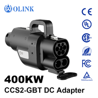 Adaptateur de chargeur EV OLINK NEW à charge rapide 1000V, étanche IP54, 400A DC CCS2 vers GBT, connecteur de chargeur rapide DC 400kW
