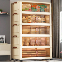 Armoire de rangement pliable multifonctionnelle en plastique moderne ZD702, sans installation, épaissie, pour jouets et chaussures, pour la maison
